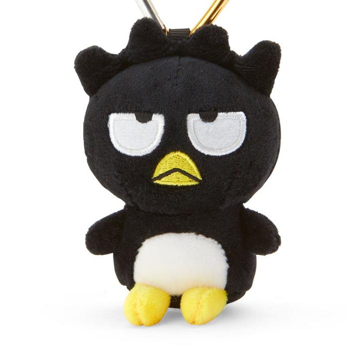 Black Hello Kitty Badtz-maru Plush Mascot All My Heart Keychain | CA_HK75605