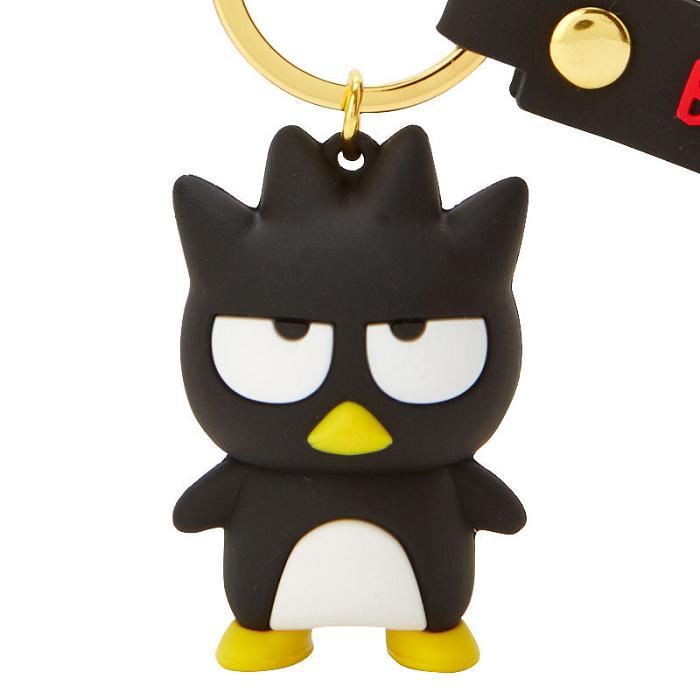 Black Hello Kitty Badtz-maru Signature Keychain | CA_HK56218