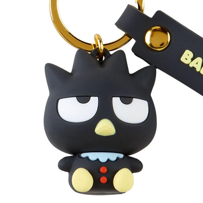 Black Hello Kitty Badtz-maru Signature Keychain (Baby Series) | CA_HK26949