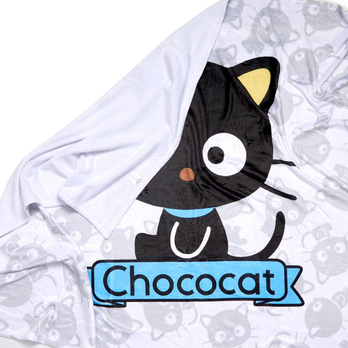 Black Hello Kitty Chococat Classic Throw Blanket | CA_HK23791