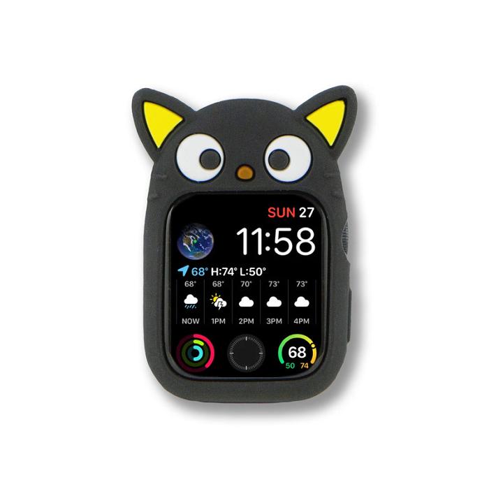 Black Hello Kitty Chococat x Sonix Silicone Face Watch Bumper | CA_HK19919