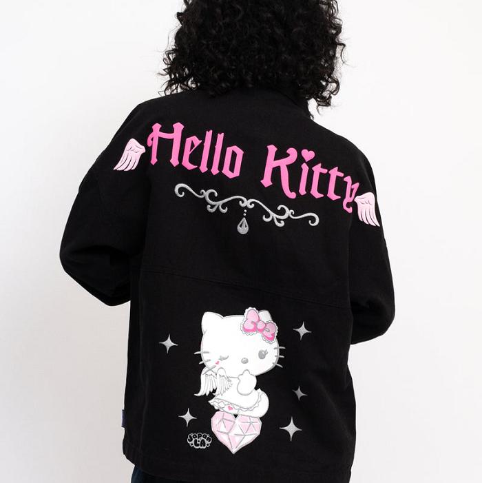 Black Hello Kitty Hello Kitty Angel JapanLA Jacket | CA_HK99791