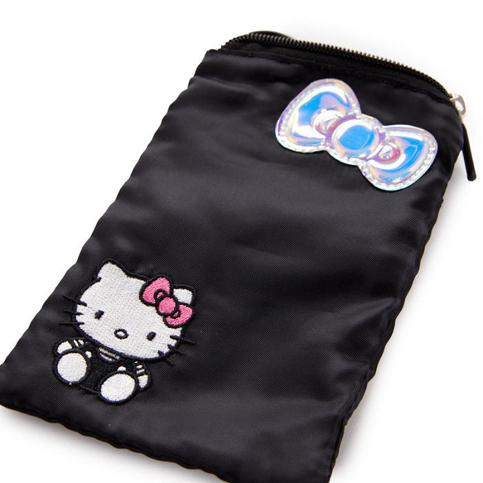 Black Hello Kitty Hello Kitty Crossbody Phone Bag (Feeling Chic Series) | CA_HK81468