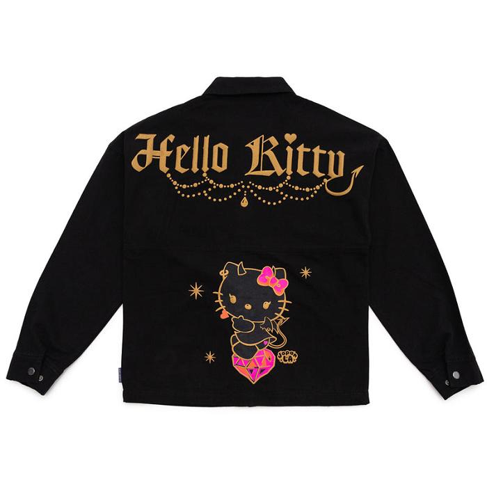 Black Hello Kitty Hello Kitty Devil JapanLA Jacket | CA_HK19549