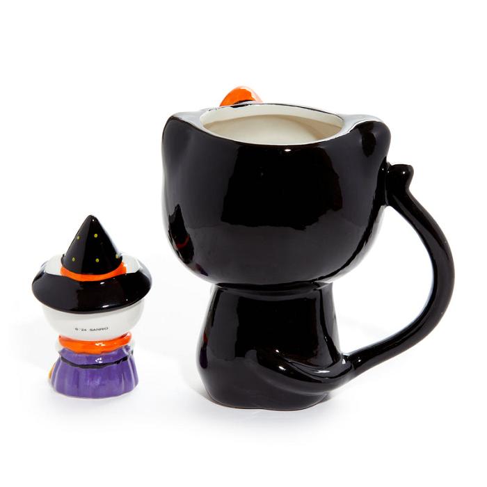 Black Hello Kitty Hello Kitty Halloween Costume Ceramic Mug and Figurine Gift Set | CA_HK83861