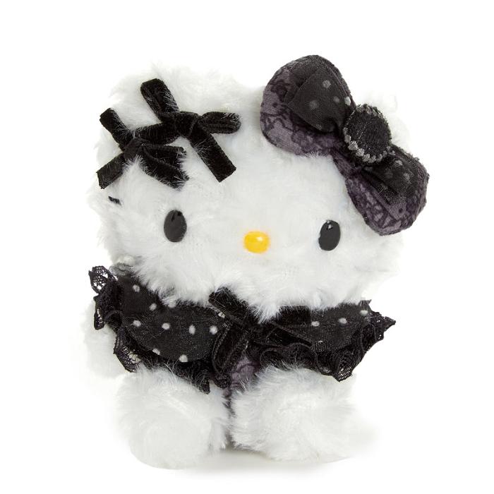 Black Hello Kitty Hello Kitty Mascot Clip (Pretty Pose Monochrome Series) | CA_HK74571