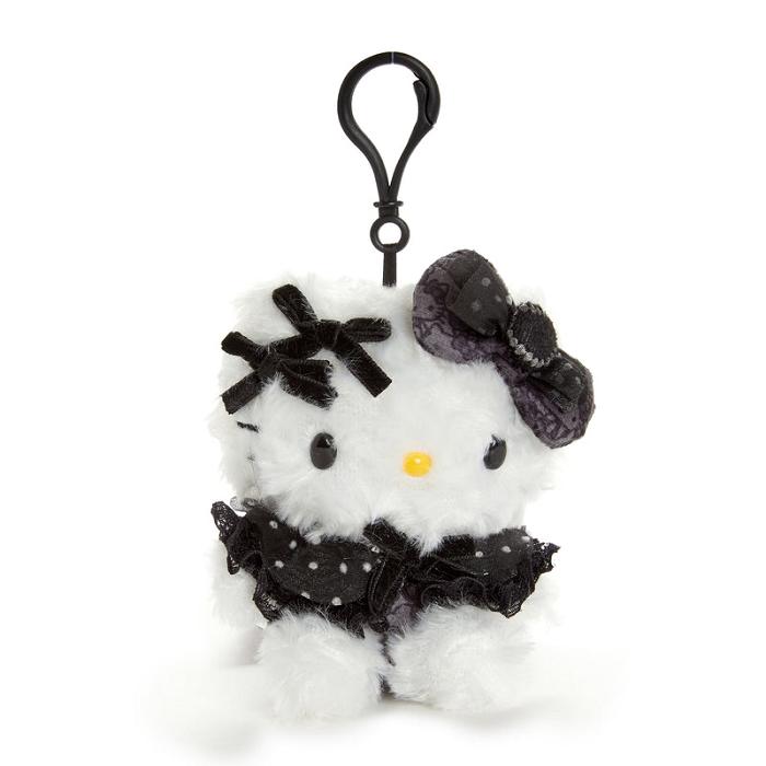 Black Hello Kitty Hello Kitty Mascot Clip (Pretty Pose Monochrome Series) | CA_HK74571