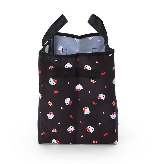 Black Hello Kitty Hello Kitty Mesh Storage Tote (Medium) | CA_HK60007