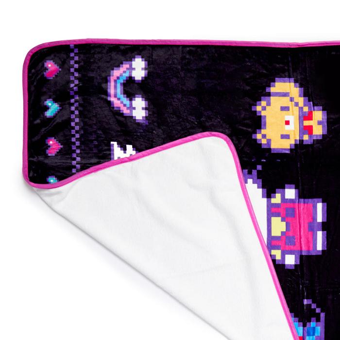 Black Hello Kitty Hello Kitty Throw Blanket (Retro Pixel Series) | CA_HK81485