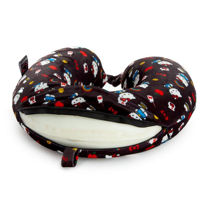 Black Hello Kitty Hello Kitty x FUL Classic Neck Pillow | CA_HK80063