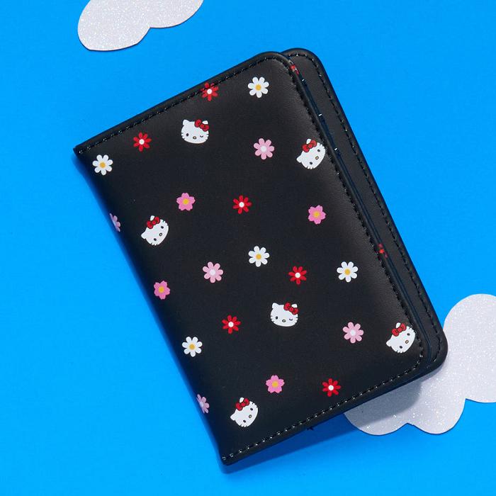 Black Hello Kitty Hello Kitty x FUL Passport Holder (Colorful Daisy) | CA_HK14390