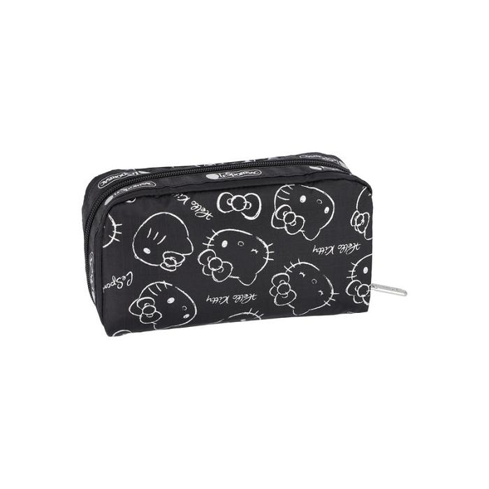 Black Hello Kitty Hello Kitty x LeSportsac Rectangular Cosmetic Bag (I Am A Star) | CA_HK90373