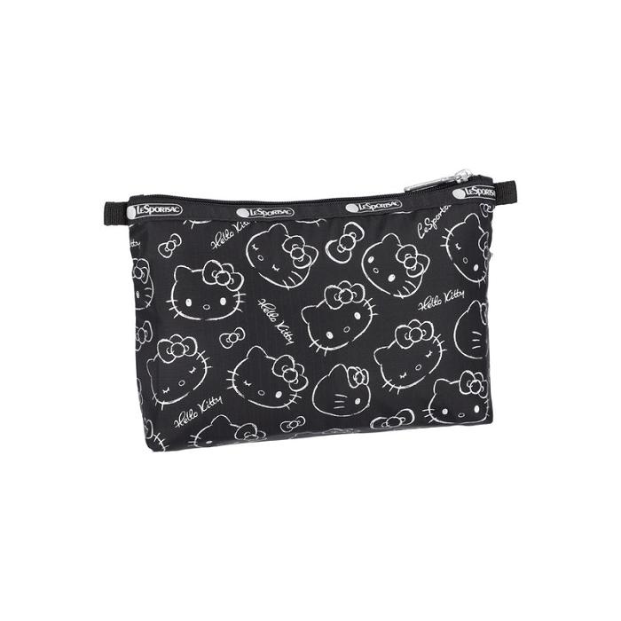 Black Hello Kitty Hello Kitty x LeSportsac Cosmetic Clutch (I Am A Star) | CA_HK20534