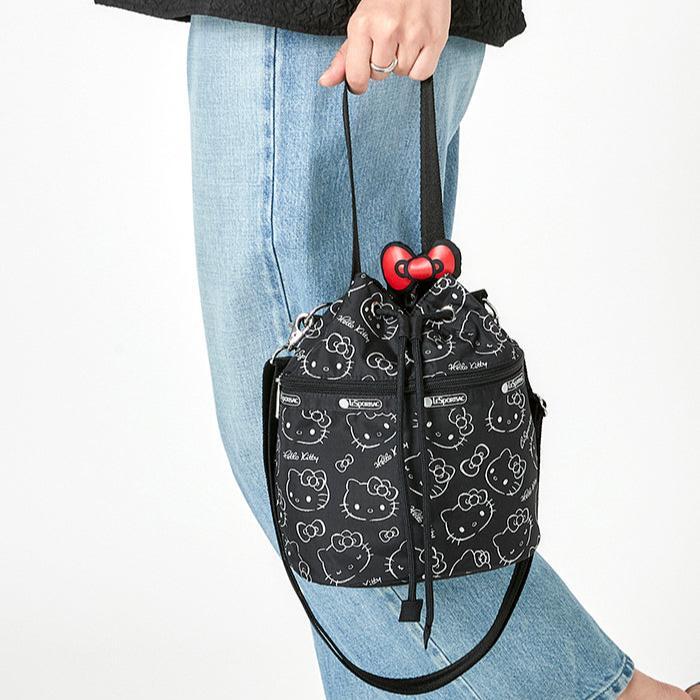 Black Hello Kitty Hello Kitty x LeSportsac Drawstring (I Am A Star) | CA_HK58783