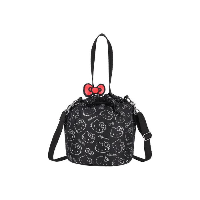 Black Hello Kitty Hello Kitty x LeSportsac Drawstring (I Am A Star) | CA_HK58783