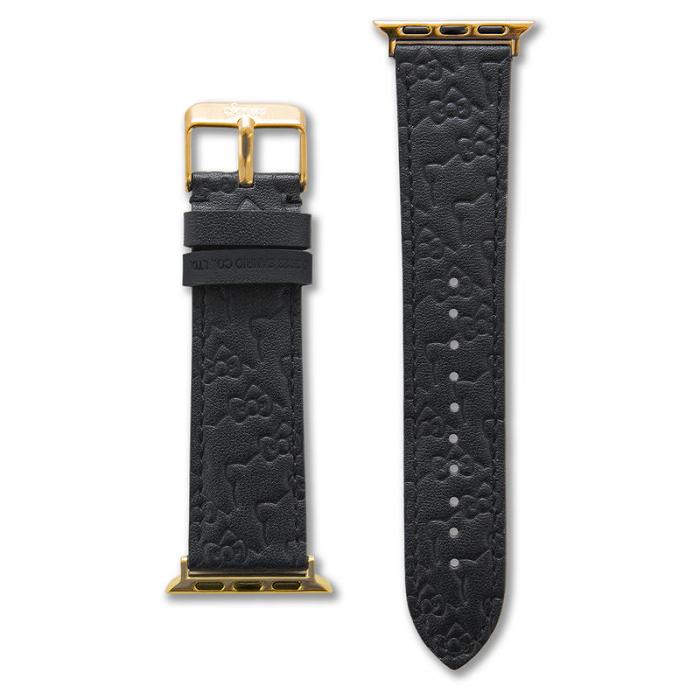 Black Hello Kitty Hello Kitty x Sonix Classic Black Leather Watch Band | CA_HK53259