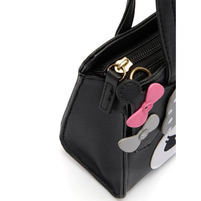 Black Hello Kitty Kuromi 2-Way Mini Black Handbag (Dainty Doll Series) | CA_HK61509