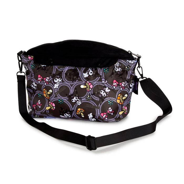 Black Hello Kitty Kuromi 2-in-1 Shoulder Bag | CA_HK68893