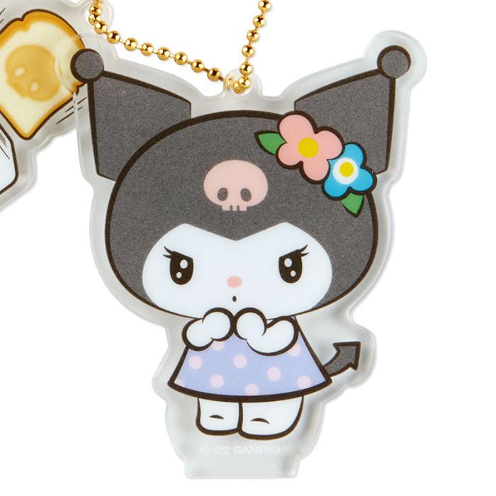 Black Hello Kitty Kuromi Acrylic Keychain and Stand (Retro Room Series) | CA_HK94401