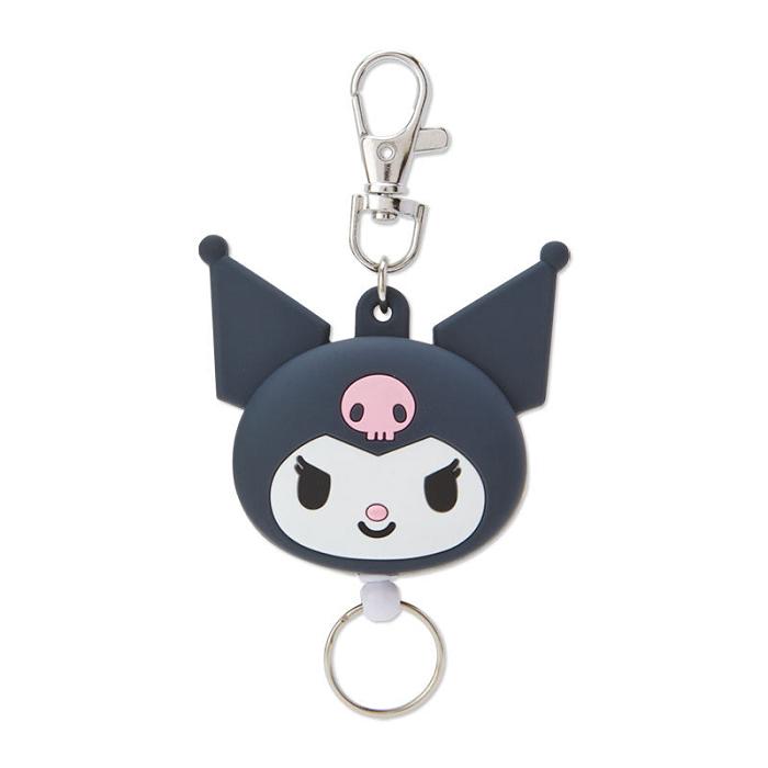 Black Hello Kitty Kuromi Face Badge Reel | CA_HK90515