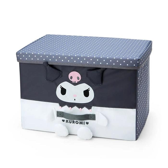 Black Hello Kitty Kuromi Foldable Storage Box (Large) | CA_HK57629