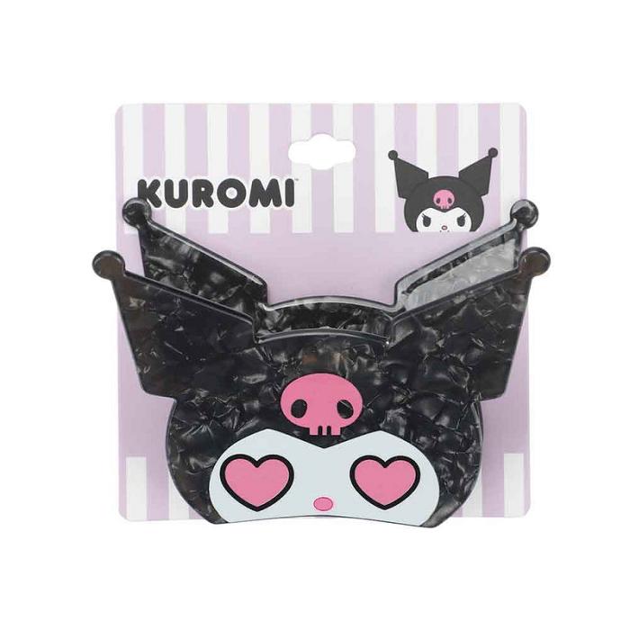 Black Hello Kitty Kuromi Heart Eyes Hair Clip | CA_HK24522