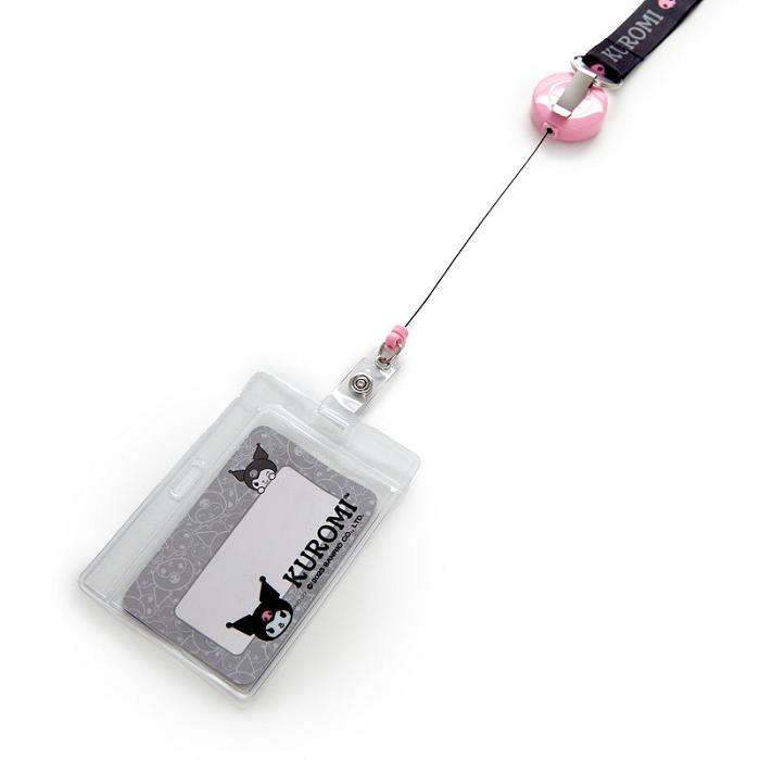 Black Hello Kitty Kuromi ID Badge Holder (Kuromify Print Series) | CA_HK69118