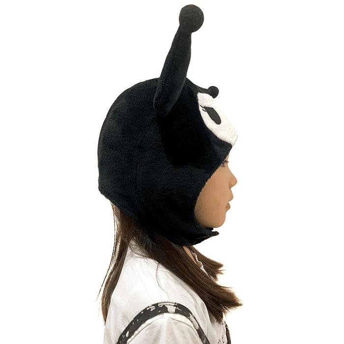 Black Hello Kitty Kuromi Kids Kigurumi Hat | CA_HK50273