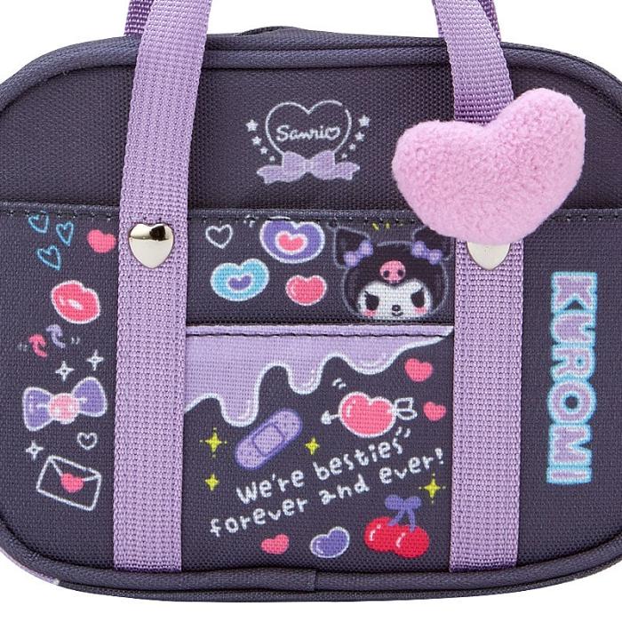 Black Hello Kitty Kuromi Mini Handbag (Sanrio Academy Series) | CA_HK46110