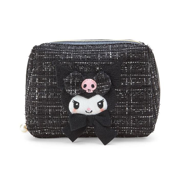 Black Hello Kitty Kuromi Mini Zipper (Winter Tweed Series) | CA_HK98549