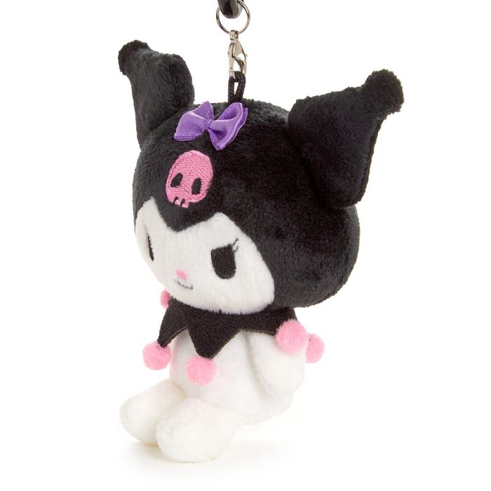 Black Hello Kitty Kuromi Plush Mascot Carabiner | CA_HK60319