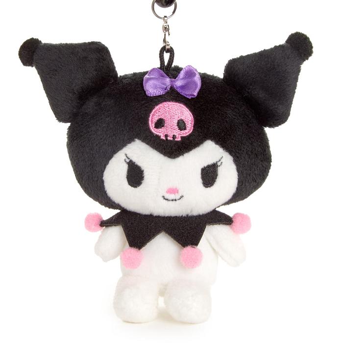 Black Hello Kitty Kuromi Plush Mascot Carabiner | CA_HK60319