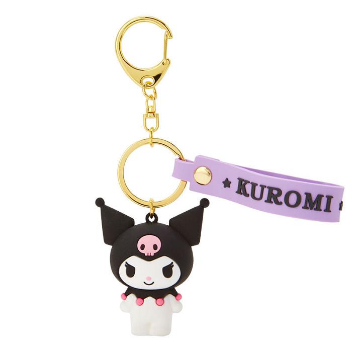 Black Hello Kitty Kuromi Signature Keychain | CA_HK74879