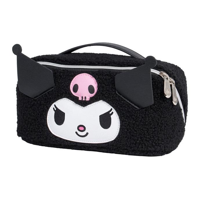 Black Hello Kitty Kuromi x Impressions Vanity Unfold Travel Bag | CA_HK48023