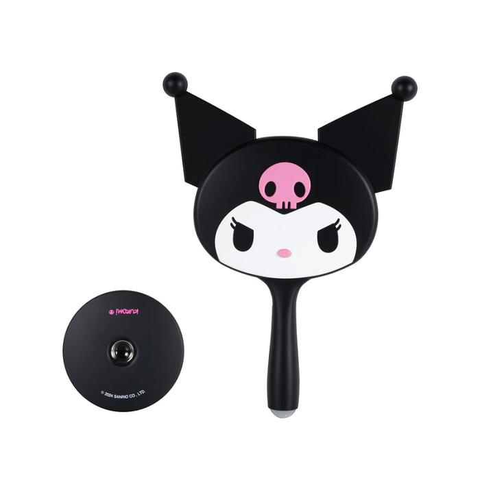 Black Hello Kitty Kuromi x Impressions Vanity LED Handheld Mirror | CA_HK51770