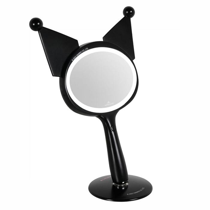 Black Hello Kitty Kuromi x Impressions Vanity LED Handheld Mirror | CA_HK51770