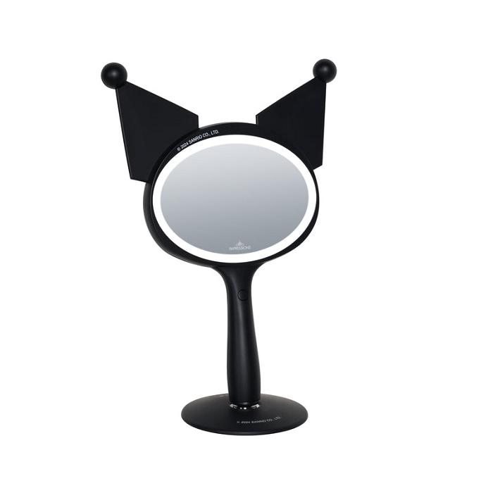 Black Hello Kitty Kuromi x Impressions Vanity LED Handheld Mirror | CA_HK51770