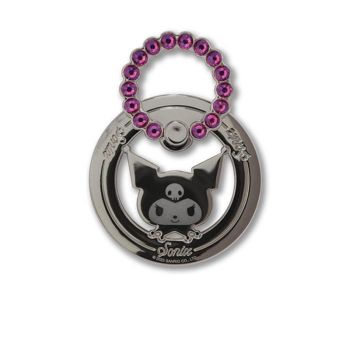 Black Hello Kitty Kuromi x Sonix Rhinestone Magnetic Ring | CA_HK70972