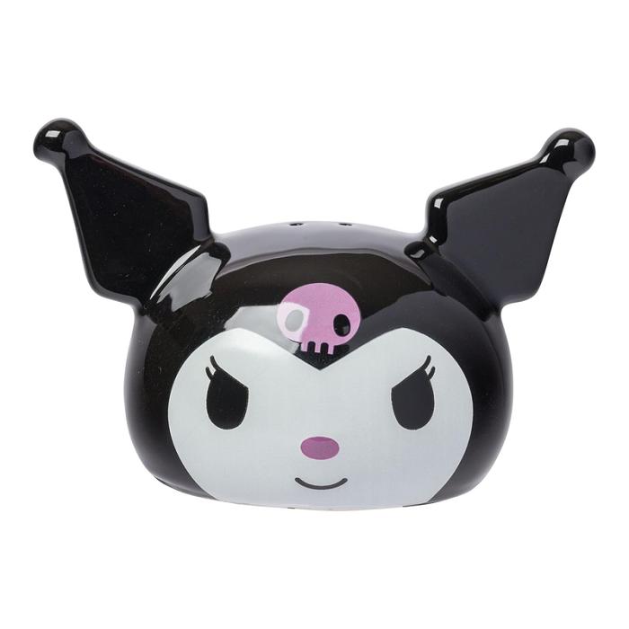 Black Hello Kitty My Melody And Kuromi Sculpted Ceramic Salt and Pepper Set | CA_HK57233