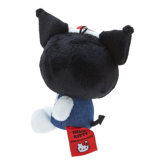 Black / Blue Hello Kitty Kuromi Mascot Keychain Plush (Hello, Everyone! Series) | CA_HK42145