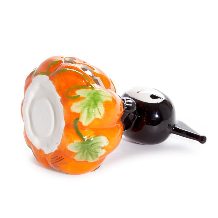 Black / Orange Hello Kitty Kuromi Skeleton Ceramic Tealight Holder | CA_HK95393