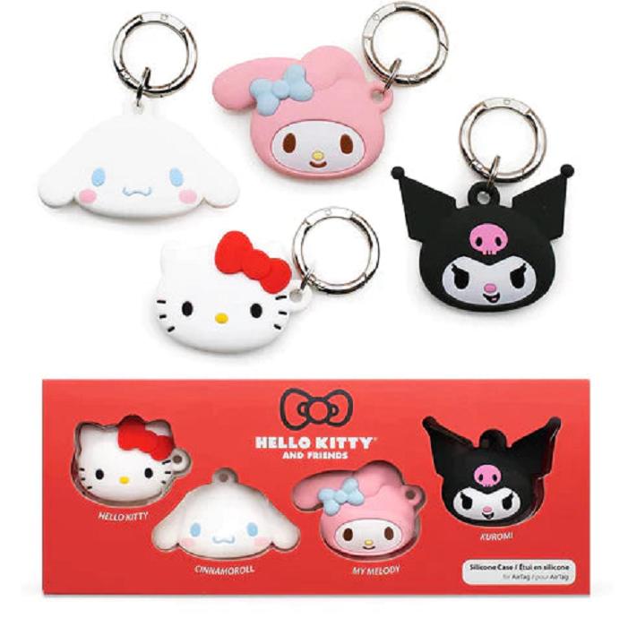 Black / Pink Hello Kitty Hello Kitty and Friends AirTag Cases | CA_HK31160