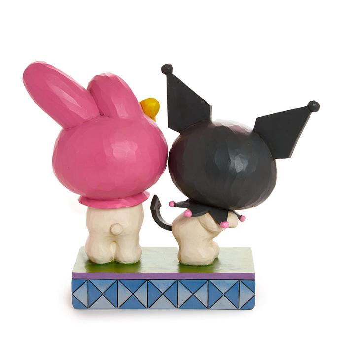 Black / Pink Hello Kitty Kuromi and My Melody Figurine (Jim Shore Sanrio Collection) | CA_HK38507