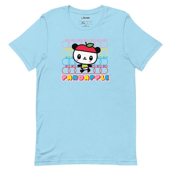 Black / White / Blue / Green Hello Kitty Pandapple Apple Fever Tee | CA_HK33162