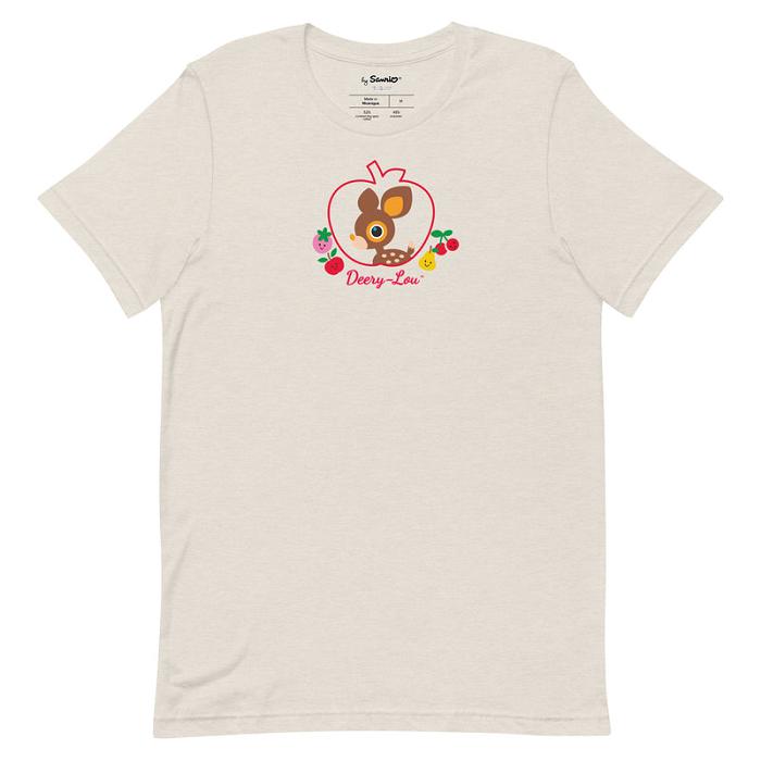 Black / White / Grey Hello Kitty Deery-Lou Sweet Apple Tee | CA_HK95235