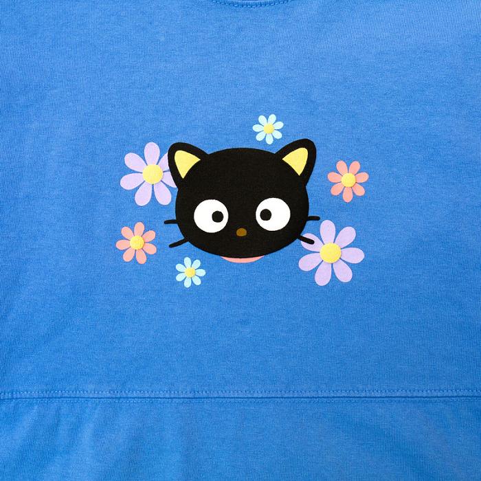 Blue Hello Kitty Chococat Flowers JapanLA Spirit Jersey | CA_HK67191