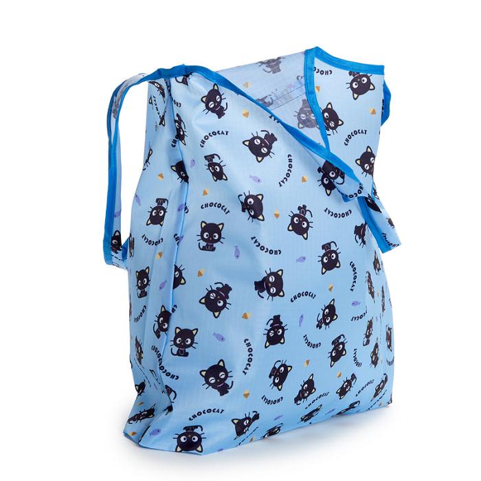 Blue Hello Kitty Chococat Reusable Tote Bag | CA_HK82357