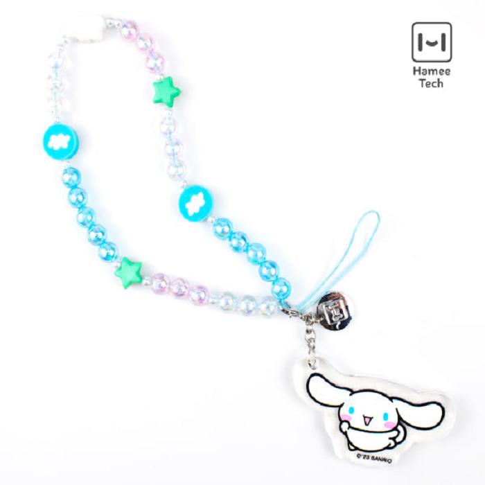 Blue Hello Kitty Cinnamoroll Beaded Charm Mobile Phone Wrist Strap | CA_HK62693