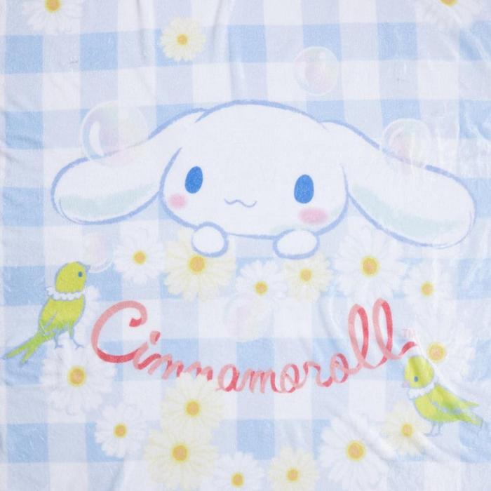 Blue Hello Kitty Cinnamoroll Blue Gingham Throw Blanket | CA_HK67162