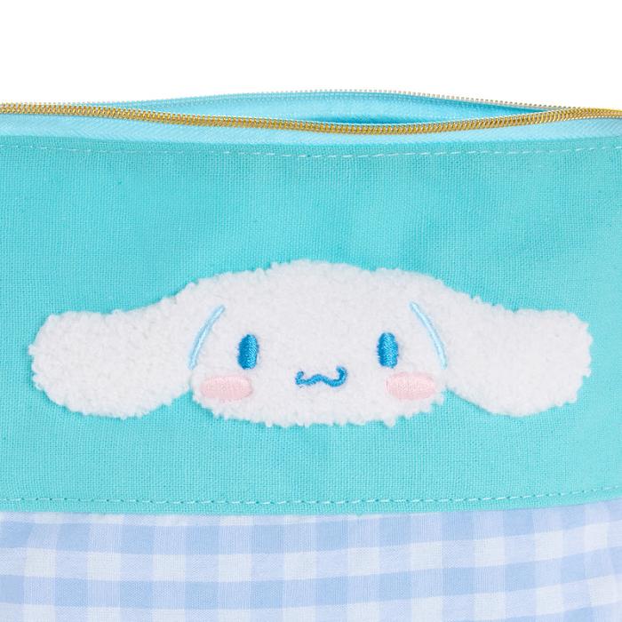 Blue Hello Kitty Cinnamoroll Chenille Gingham Zipper | CA_HK79811